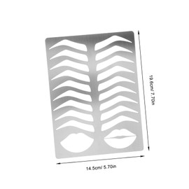 Gatuida Stainless Steel Eyebrow Stencil Practice Template for Salon Use Lightweight and Durable Brow Shaping Mold for Makeup Practice Versatile Designs for Eyebrows