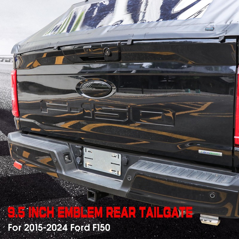 BESTAOO 9.5 Inch Front Grille Rear Tailgate Emblem Compatible with
