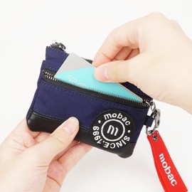 Double Zipper Coin Purse, Coin Purse, Coin Case, Patch, Mobac, Movak, Men's, Father's Day, Gift, Gift, Wrapping, Black