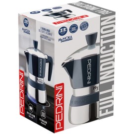 Pedrini MyMoka Induction Espresso Maker, Midnight Blue in Colour Box (2 Cups)