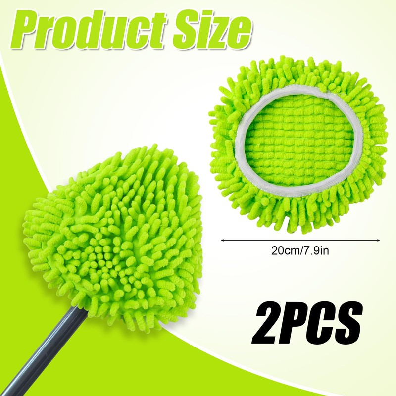 2pcs Mop Replace Head for Ocedar, Chenille Mop Refills Spin