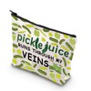 MYSOMY Pickle Juice Makeup Bag Pickle Lover Gifts Pickle Juice