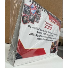 2025 Desk Calendar with Inspirational Quotes, US Heroes Photos, 12-Months Planner, January to December, History Gift2025 Desk Calendar with Inspirational Quotes, US Heroes Photos, 12-Months Planner, January to December, History Gift