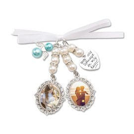 Bridal Bouquets Charms Wedding Bouquet Picture Frame Bride Bouquet Photo Charm Memorial Charms for Flower Bouquets Accessories You Are Always In My Heart Charm