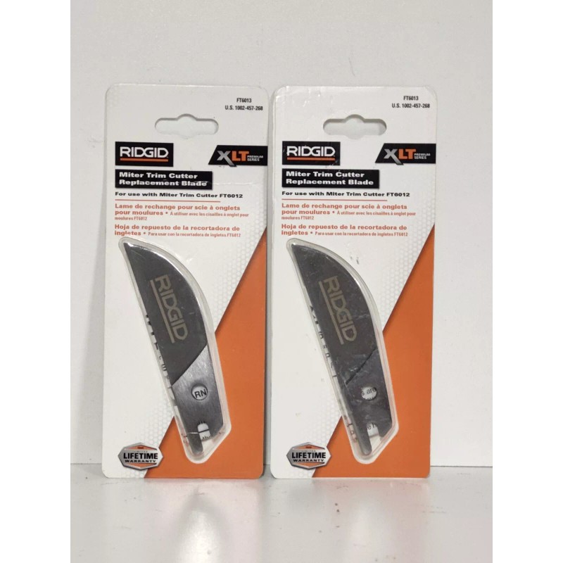 RIDGID 2X RIDGID FT6013 XLT Miter Trim Cutter Replacement Blades