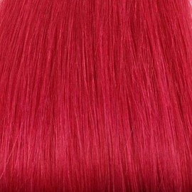 100 Strands Micro Ring Links Locks Beads Straight Keratin Stick I Tip Pre Bonded Human Hair Extensions Fuchsia Pink (Fuxia) Color