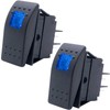 Taiss RK1-06N-BU Boat Marine Illuminated Rocker Switch 12V 20A 4Pin