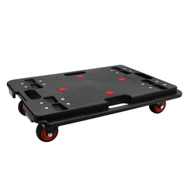 Furniture Dolly, Black Moving Dolly, 24in-16in, Furniture Movers with 4 Wheels, 800lbs Capacity, Flat Dolly Connectable, Portable Dollies for Heavy Furniture