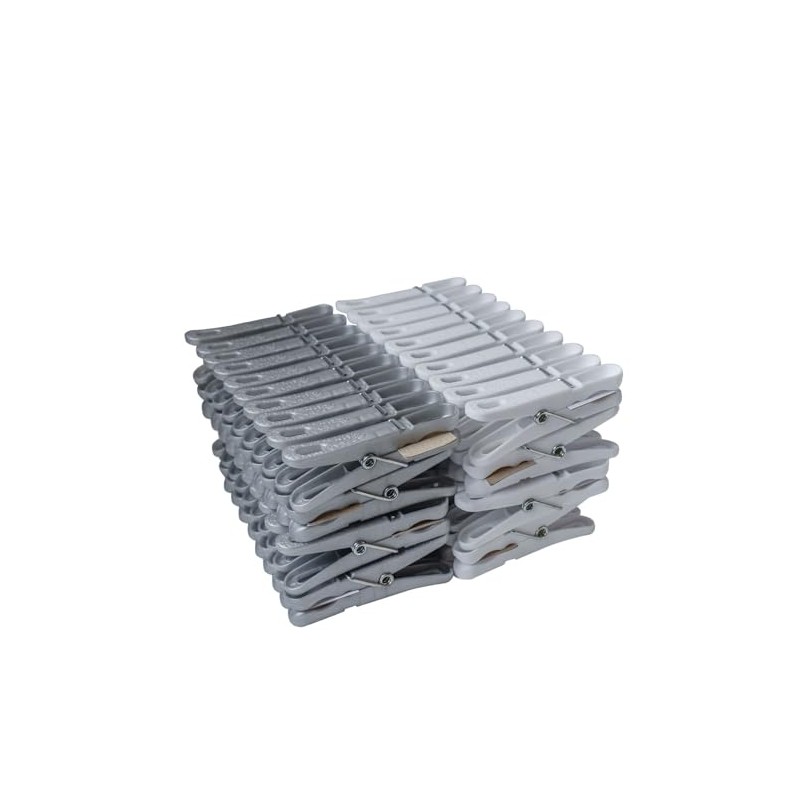 Laguelle 80 Plastic Clothes Pegs, Durable and Reusable, Ideal for