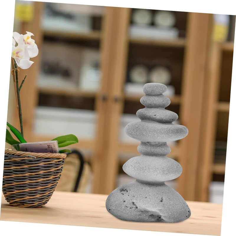 SUPVOX Exquisite Craftsmanship Outdoor Landscape Stone Zen Stacking Stones for