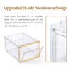 Amllas 12 Pack Clear Shoe Boxes Stackable,Shoe Storage Boxes for