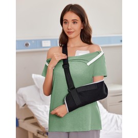 Deyeek Women's Post Shoulder Surgery Shirts Full Open Side Snap Rotator Cuff Clothing After Surgery Short Sleeve Recovery Tear Away Comfortable Dialysis Recovery Shirts Light Green L