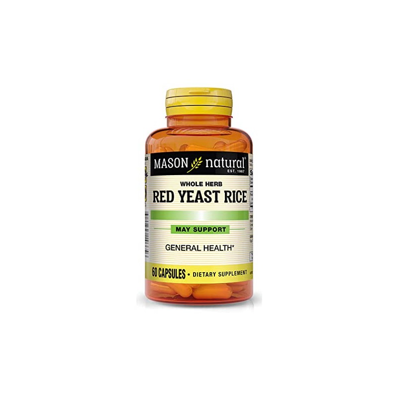 Mason Natural Red Yeast Rice Capsules - 60ct, Pack of