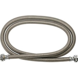 GE WX14X10005 Polymer Coated Braided Washer Hoses. 4-Feet. 2-Pack , Gray