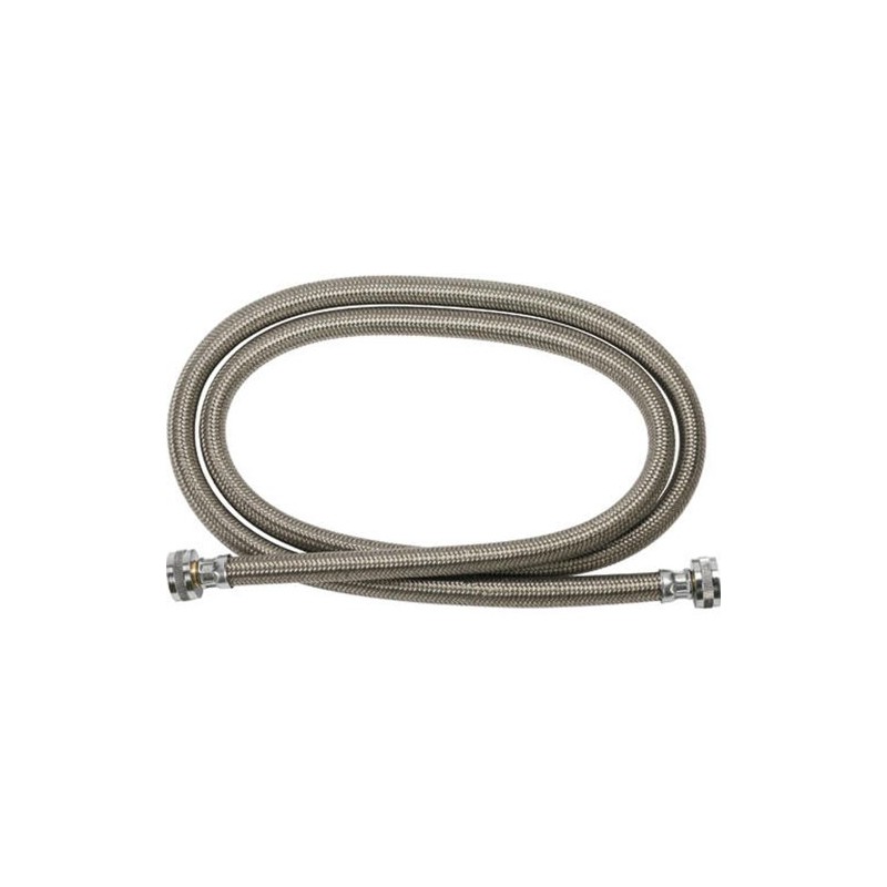 GE WX14X10005 Polymer Coated Braided Washer Hoses. 4-Feet. 2-Pack ,