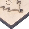 Leather Cutting Die Christmas Tree Alloy Steel and Birch Wood