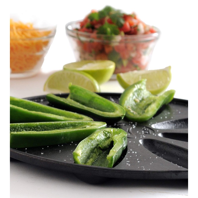 Norpro Pre-Seasoned Pepper Popper Pan, 9-inch, Black