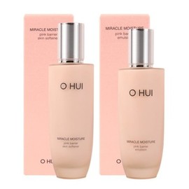 OHUI 오휘 미라클 모이스처 핑크 베리어 2종 단품 세트 (스킨+에멀전) OHUI Miracle Moisture Pink Barrier 2-Piece Single Set (Skin+Emulsion)