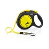 Flexi Neon Retractable Dog Leash (Tape) , 16 ft, Large,