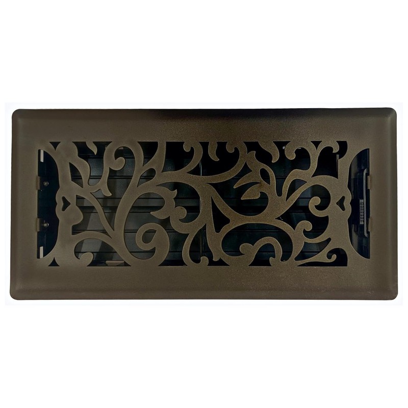 Sierra Grates 4" x 10" Floral Design Floor Register in