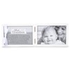 First Grandchild Picture Frame- White Double Hinged Tabletop Photo Frame