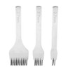 White Steel 2/5/10 Punch Prong Tool Set Lacing Stitching Chisel