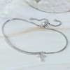 Hoops & Loops Sterling Silver Cubic Zirconia Cross & Bar