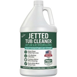 BubbyShine Jetted Tub Cleaner for Bathtub Jets – Deep Cleaning Bathtub Cleaner Formula for Jets & Whirlpool Tubs, Pro Grade System Flush for Internal Lines and Pipes, Made in USA, 1 Gallon