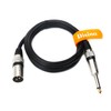 Disino Unbalanced 1/4 TS Mono to XLR Male Cable Gold