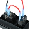 Amarine Made 3-Way Bilge Pump Switch Panel Deluxe LED Rocker