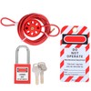 Cable Lock Kit Adjustable Insulation Universal for Valve Red Energy