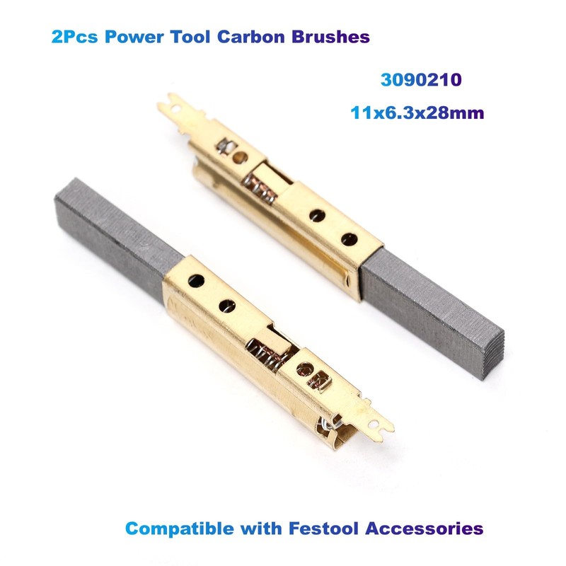 Ruimou 2Pcs Power Tool Carbon Brushes 3090210 (11x6.3x28mm) Compatible with