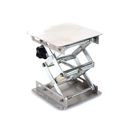 Vikye Stainless Steel Lifting Platform, 100 x 100 mm Lab-Lift Lifting Platforms Stand Rack Scissors for Scientific Experiments