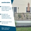 Weatherables Vinyl Railing Posts, Vinyl Post Kit 4 in. x