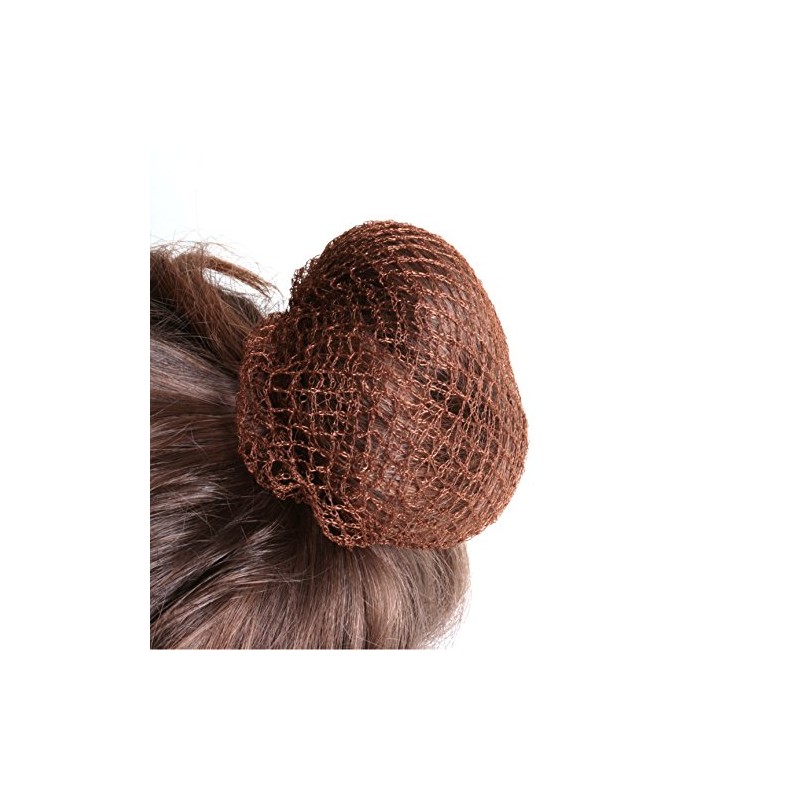 2x Dark Brown Slumber Hair Net - Elasticated Mesh Styling