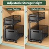 2-Tier Under Sink Organizer for Kitchen & Bathroom – Adjustable