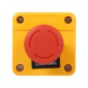 Emergency Stop Button, 660V 10A Plastic Red Mushroom Sign Weatherproof