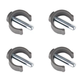 C-Clips Replacement Accessories for Bed Rails - C-Type Buckles Walker Clips Safety Clip 20mm Tube Diameter 30mm Pin Length C-Clamp (4 Pcs Gray)
