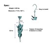 Retrome 8.5 Ft Length Iron Branches & Leaves Rain Chain,