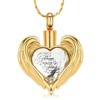 QGJNSGC Cremation Jewellery for Ashes Pendant Crystal Heart Urn Necklace