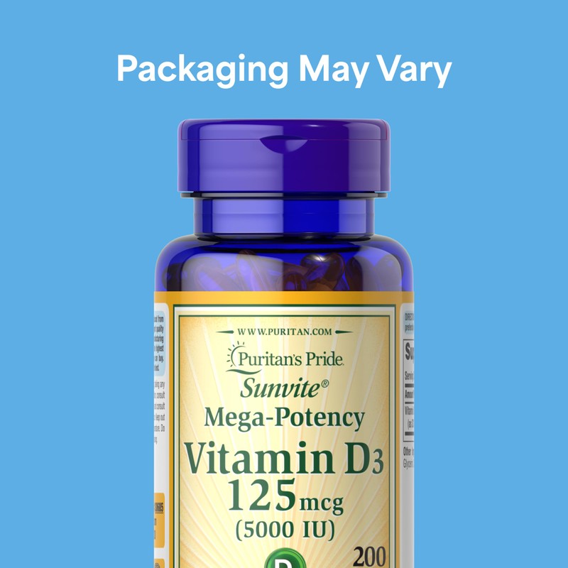 Puritan's Pride Premium Sunvite™ Mega-Potency Vitamin D3 5,000 IU, Dietary