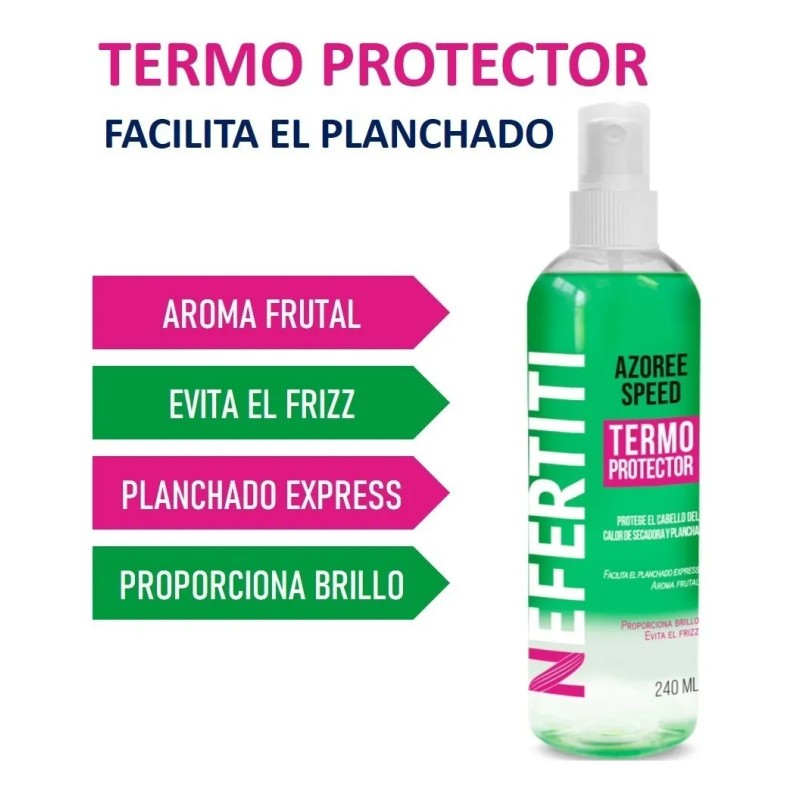 Tratamiento Termoprotector Nefertiti Azoree Speed Anti Frizz 250ml