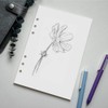 A5 Blank Refills Paper for Filofax Planner/Binders, 100 Sheets/200 Pages,