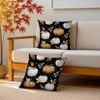 18x18 Inch Fall Pumpkin Pillow Covers Set of 2 Double-Sided