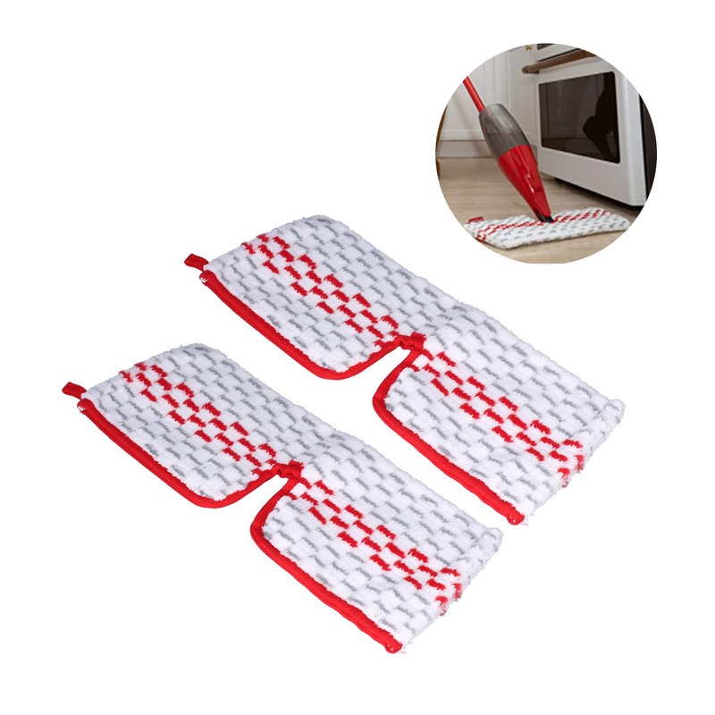2PCS Microfiber Mop Cleaning Pad Mop Head Mopping Cleaning Cloth