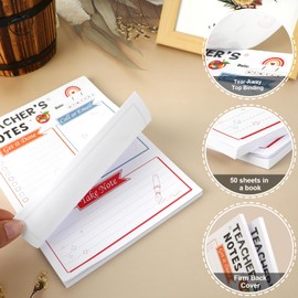 DPKOW 2pcs Teacher's Notepads, Teacher To Do List Pad Checklist Planners, Teacher Appreciation Gifts, Memo Pads Daily Schedule Note 7x6”
