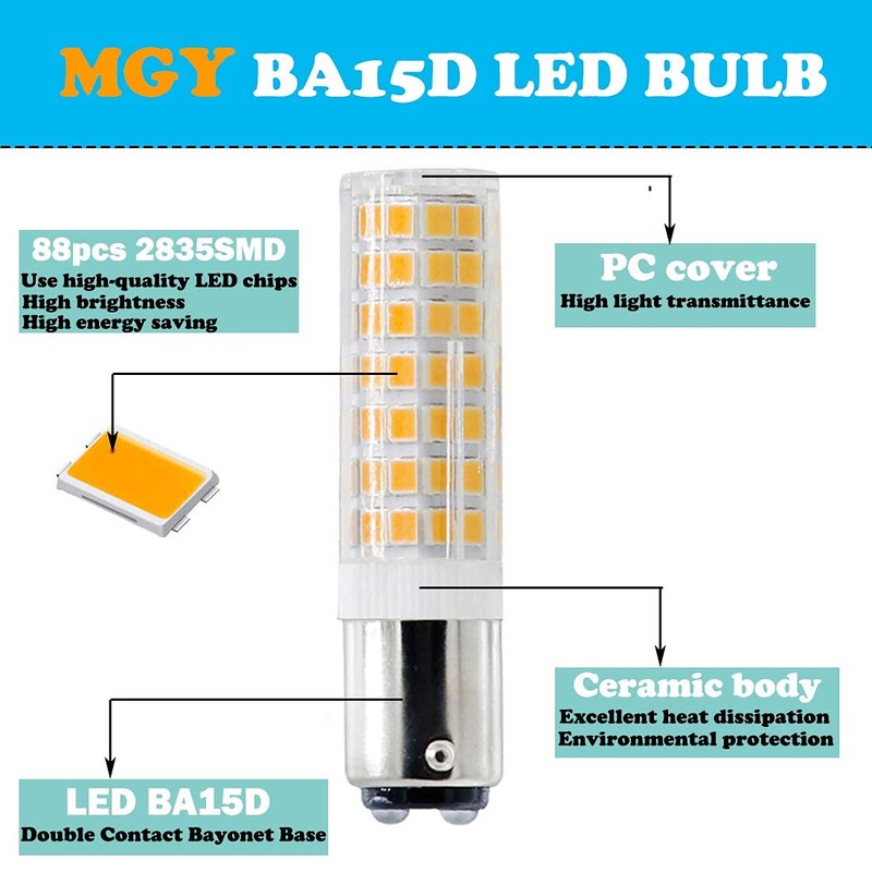 G MGY OLED BA15D LED Bulb, Dimmable BA15D LED Light