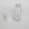 50ml Pointed Dual Cap Empty Cosmetic Shampoo Bottle Refill 35ea