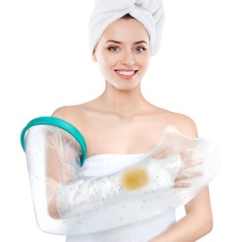 Cast Protectors,DOACT Arm Cast Cover for Shower Durable Cast Protector Keeps Hand Wrist Finger Elbow Cast Bandage Dry Waterproof Sleeve Bag for Broken Arm Reusable Watertight Seal Adult Full Arm 60cm