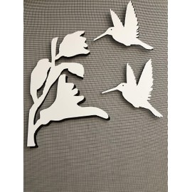 DCentral Hummingbirds and Flower II Flexible Screen Magnet: Multipurpose, Double-Sided, for Non-Retractable Screens, Helps to Stop Walking into Screens, for Non-Retractable Screens, Size W 7" x L 8"